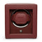 Cub Single Watch Winder With Cover (Bordeaux)